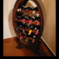 cantina portabottiglie vintage anni 70 in legno