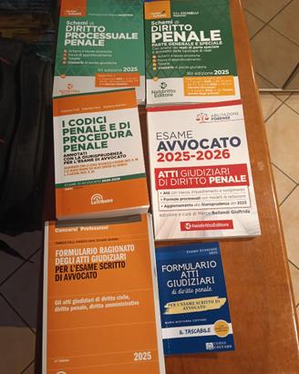 Codici pen. e proc. Penale+libri esame avvocato