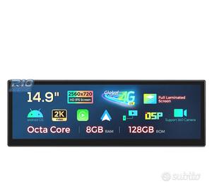 RADIO GPS ANDROID 14 BMW SERIE 5 F07 CIC 15" 8GB+