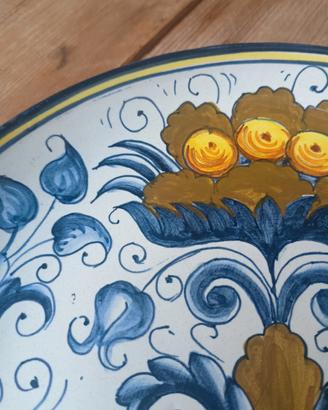 Piatto ceramica Santucci de Ruta dipinto a mano