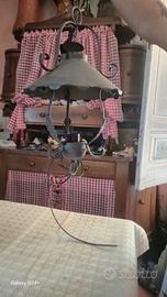 lampadario in ferro battuto 