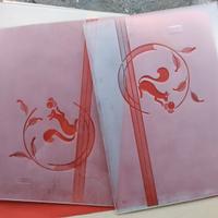 Ante in vetro trasparente satinato per credenze