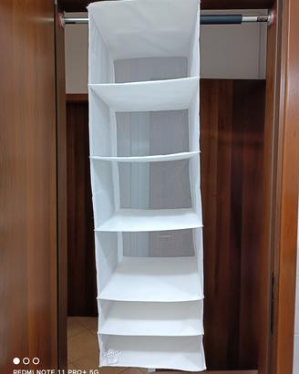 Porta oggetti dmper guardaroba pieghevole 