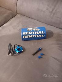  vari accessori blu per moto