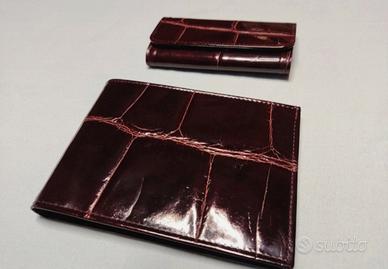 Portafogli e portachiavi vera pelle Vintage