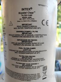 pompa e  filtri intex