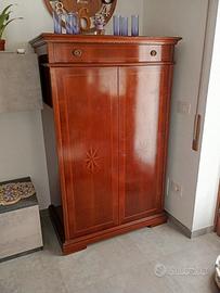 Credenza porta computer in noce massello
