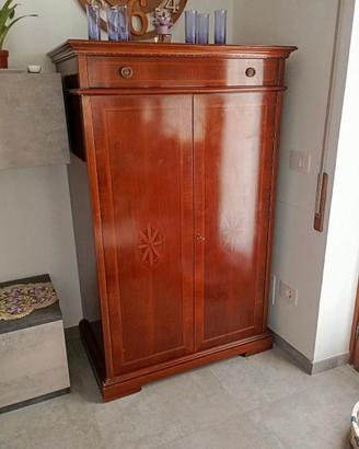 Credenza porta computer in noce massello