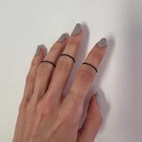 Set anelli neri