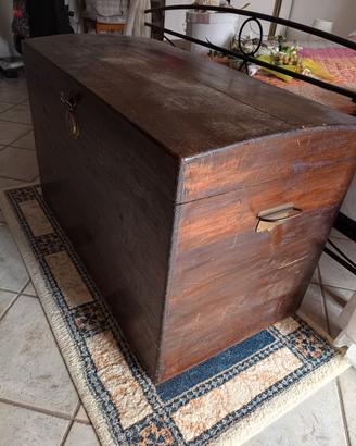 Baule in legno vintage d'arredo 