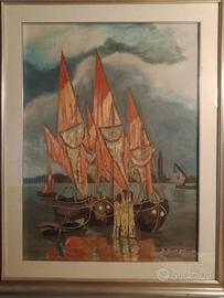 Quadro Barche Venezia