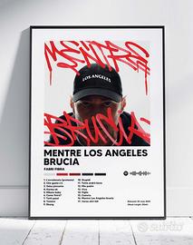 Poster Mentre Los Angeles brucia - Fabri Fibra