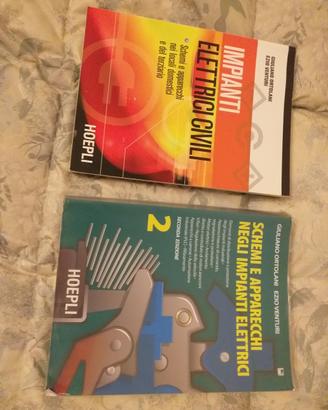 2 Libri Impianti Elettrici Hoepli