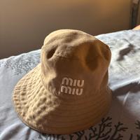 cappello miu miu beige (originale)