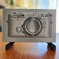 Leica M6 –Quadretto con supporto, grigio titanio 