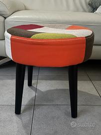 Sgabello rotondo  patchwork