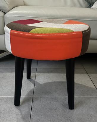 Sgabello rotondo  patchwork