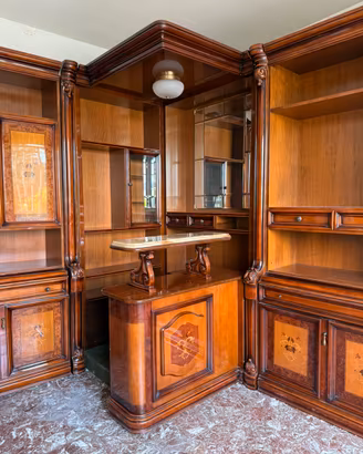 Sala da pranzo classica INTERA, mobile bar+tavolo