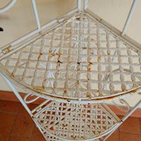 Fioriera ferro battuto ad angolo