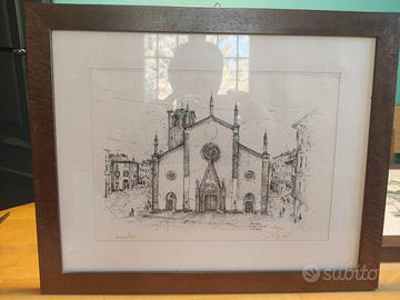 4 serigrafie incorniciate Pinerolo, Inv. Prali TO