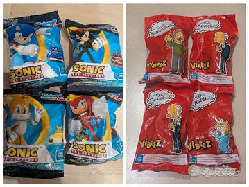 Personaggi Sonic 3D e Simpson