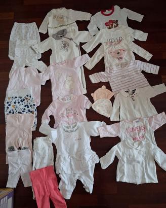 Lotto abbigliamento neonata