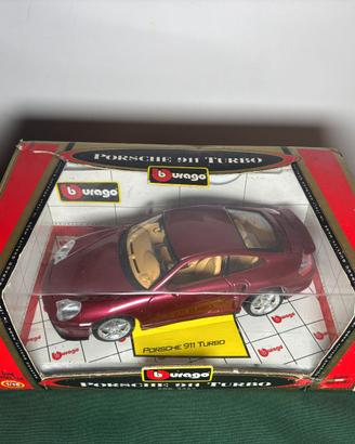 Porsche 911 turbo Bburago 1:18 Rossa