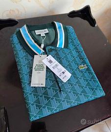 Polo Lacoste taglia L verde nuova