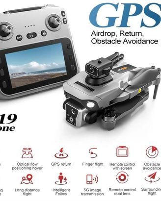 Drone k19 Max GPS Professionale con Visore