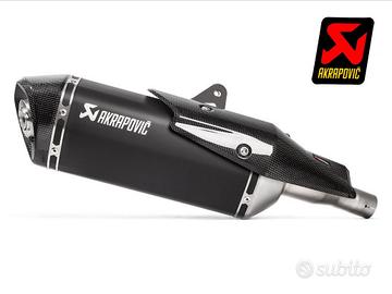 TERMINALE AKRAPOVIC TITANIO BLACK CARBONIO OMOLOGA