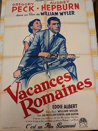 manifesto poster vespa vacanze romane 120*80