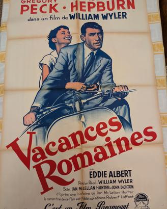 manifesto poster vespa vacanze romane 120*80