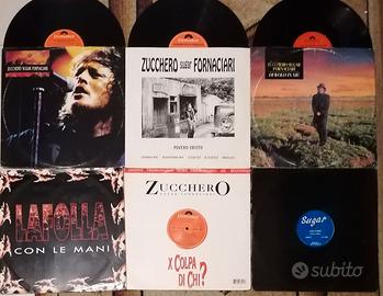 Lotto 6 x Vinile 12 ZUCCHERO SUGAR FORNACIARI