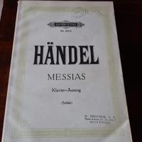 Messia, Handel. Spartito canto pianoforte.
