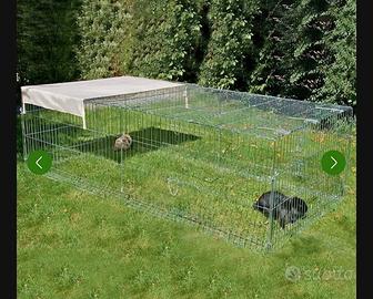 Recinto Grande con tetto in acciaio 215 x 115 x 80