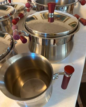 Set pentole acciaio Prandelli 13 pezzi