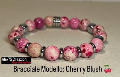 Bracciale artigianale Modello: Cherry Blush 🍒