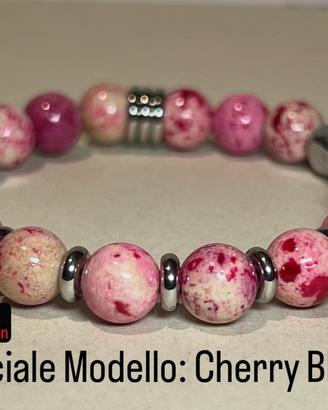 Bracciale artigianale Modello: Cherry Blush 🍒