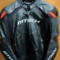 giacca pelle moto M-TECH taglia L