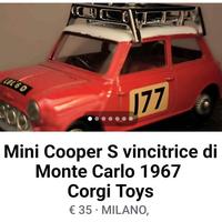 Mini Cooper S Montecarlo 67 Corgi Toys
