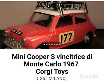 Mini Cooper S Montecarlo 67 Corgi Toys