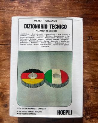 Dizionario tecnico Italiano-Tedesco Hoepli