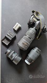 Nikon 7500 + obiettivi e batterie