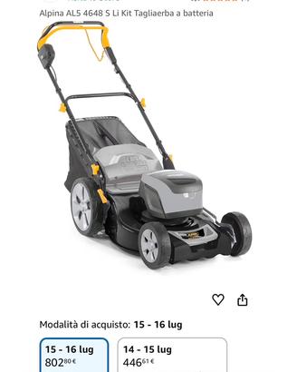 Tagliaerba a batteria nuova con garanzia