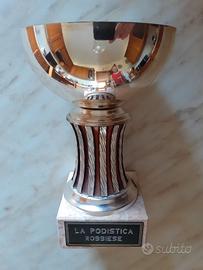 Trofeo Coppa Sportiva con base in marmo