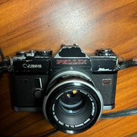 Canon Pellix QL + Canon FL 50mm f/1.8 funzionante