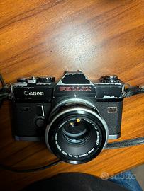 Canon Pellix QL + Canon FL 50mm f/1.8 funzionante