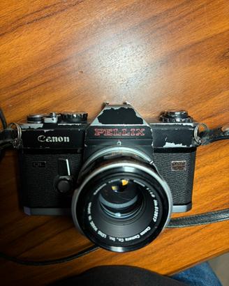 Canon Pellix QL + Canon FL 50mm f/1.8 funzionante