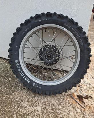 motocross epoca - cerchio posteriore completo