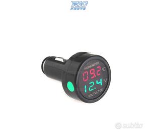 VOLTOMETRO TERMOMETRO DIGITALE PRESA ACCENDISIGARI